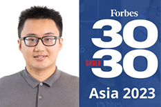 Dr Qi LIU is Listed on Forbes 30 Under 30 Asia 2023 - Healthcare & Science