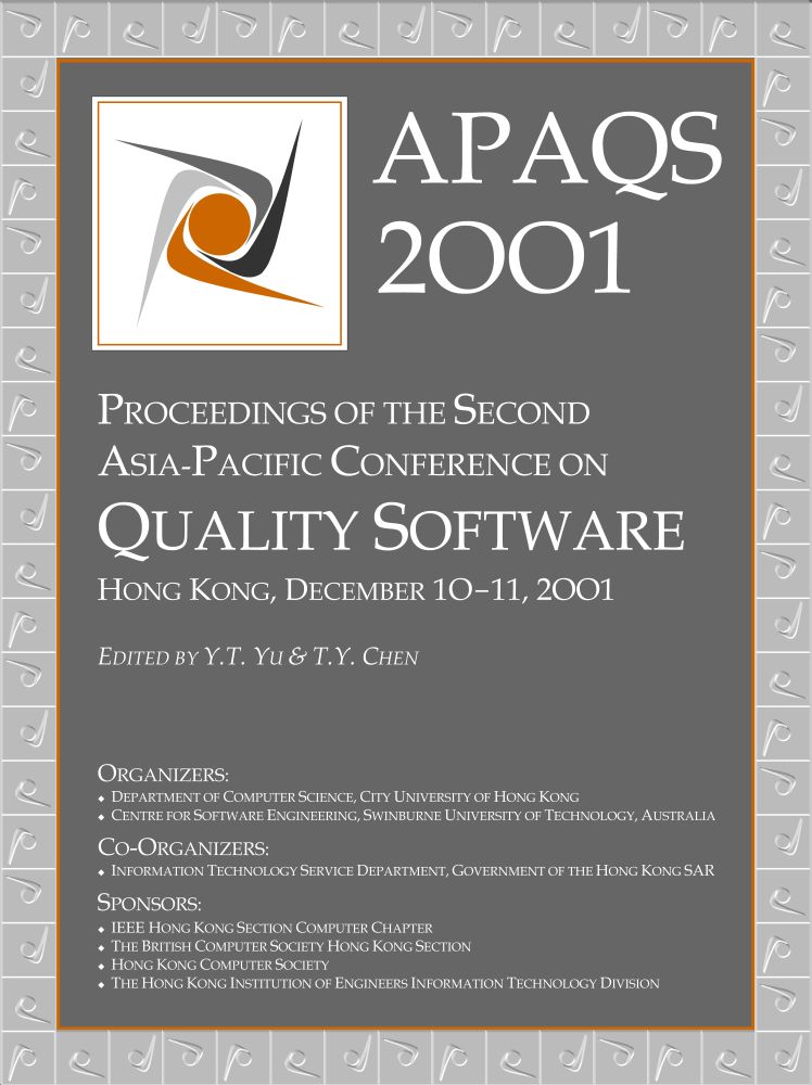 Click to enlarge the cover of the Proceedings of APAQS 2001