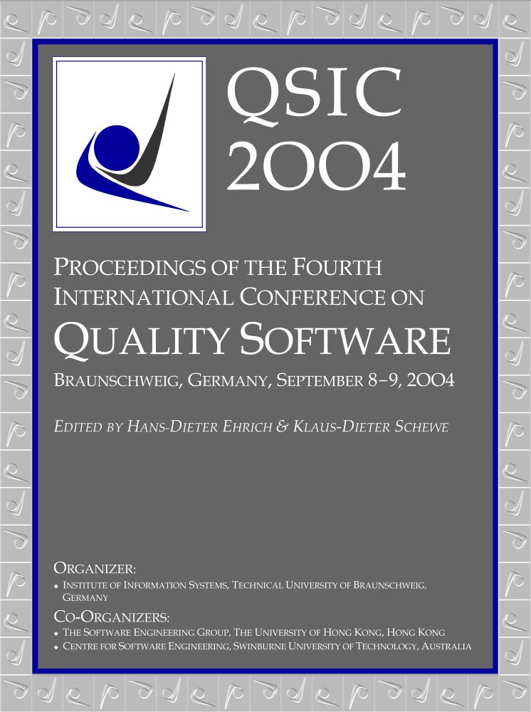 Click to enlarge the cover of the Proceedings of QSIC 2004