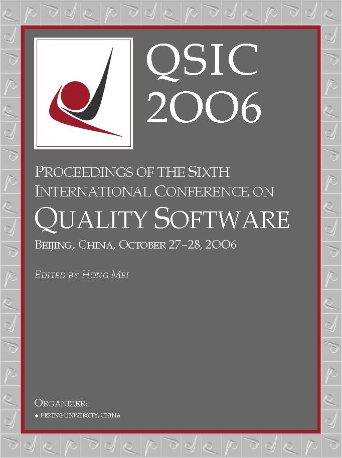 Click to enlarge the cover of the Proceedings of QSIC 2006